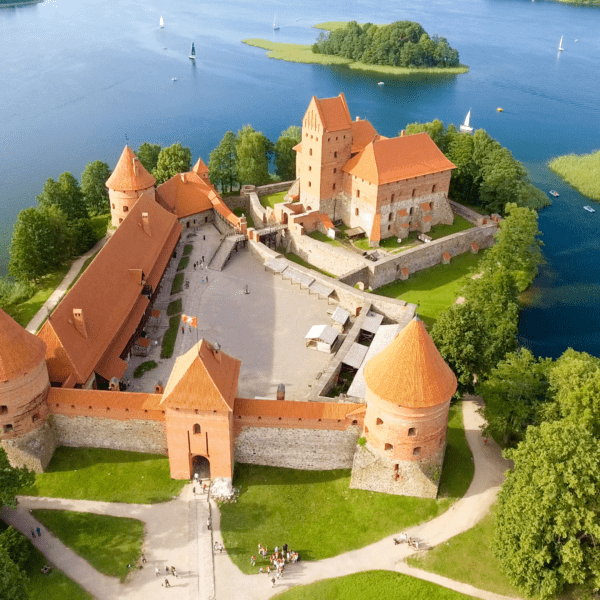 Lithuania Castle drone