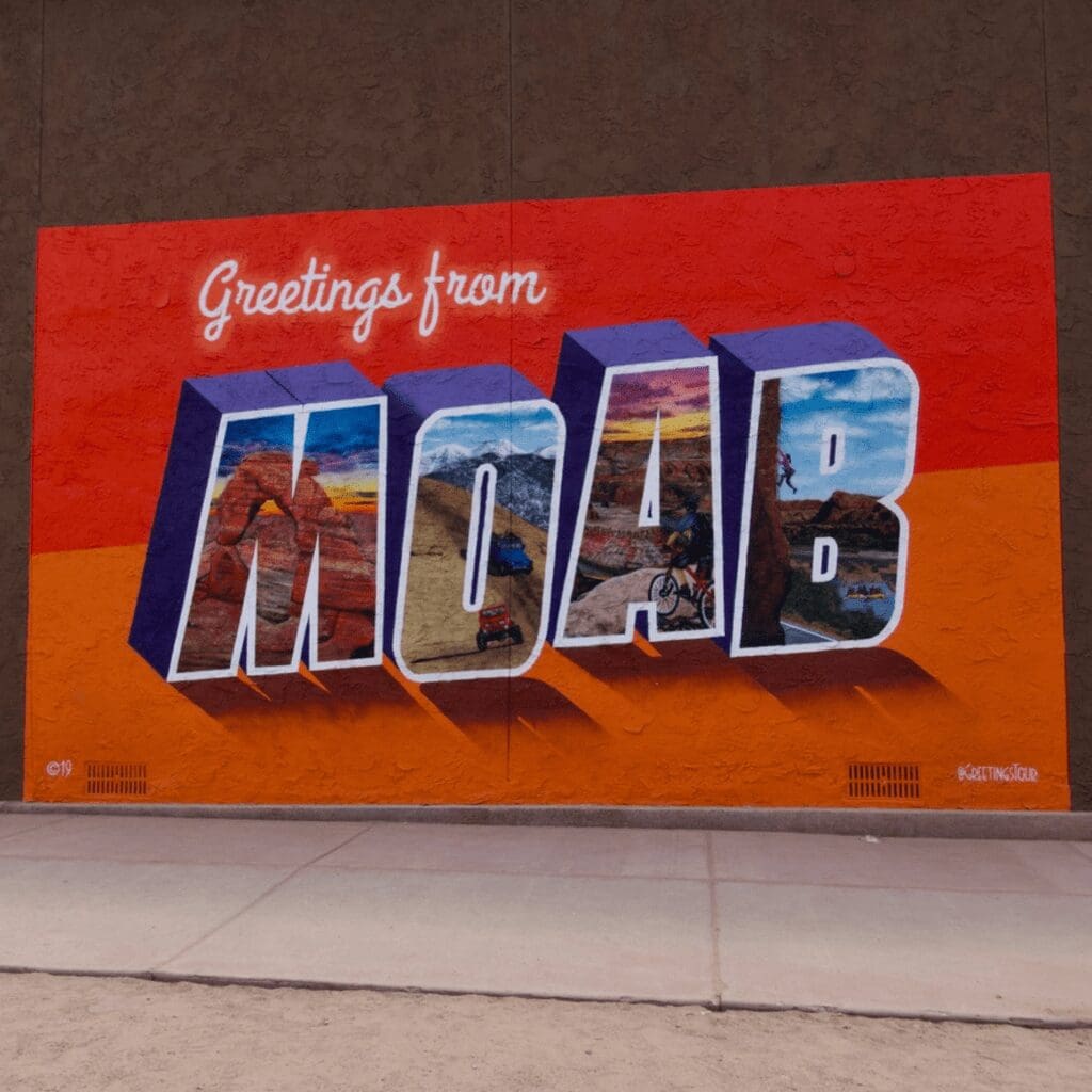 mural of moab sign