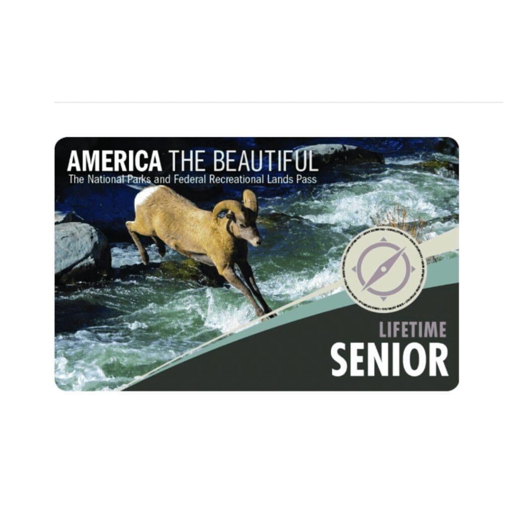senior National Park pass with elk on front makes the best retirement gift idea