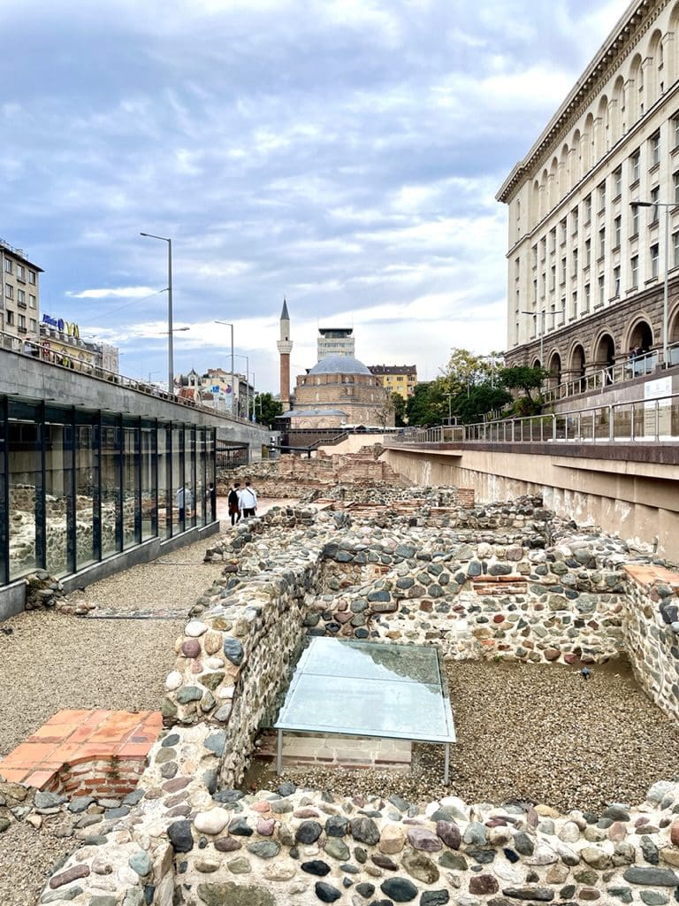 some ruins near the subway