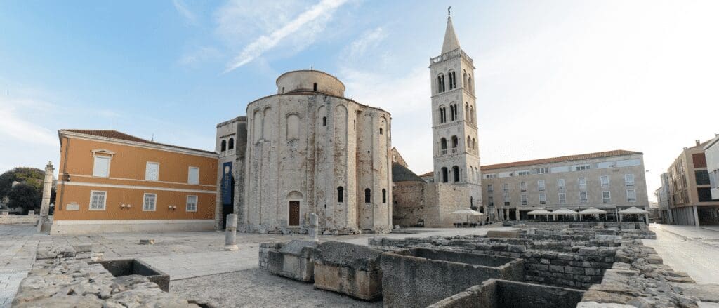 Church with Roman Ruins