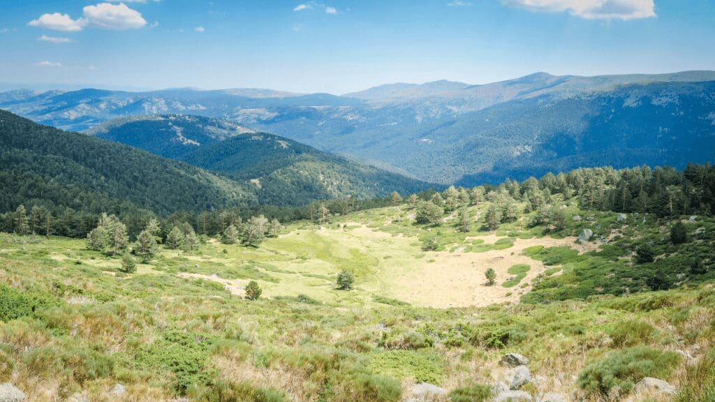mountains and valley in spain