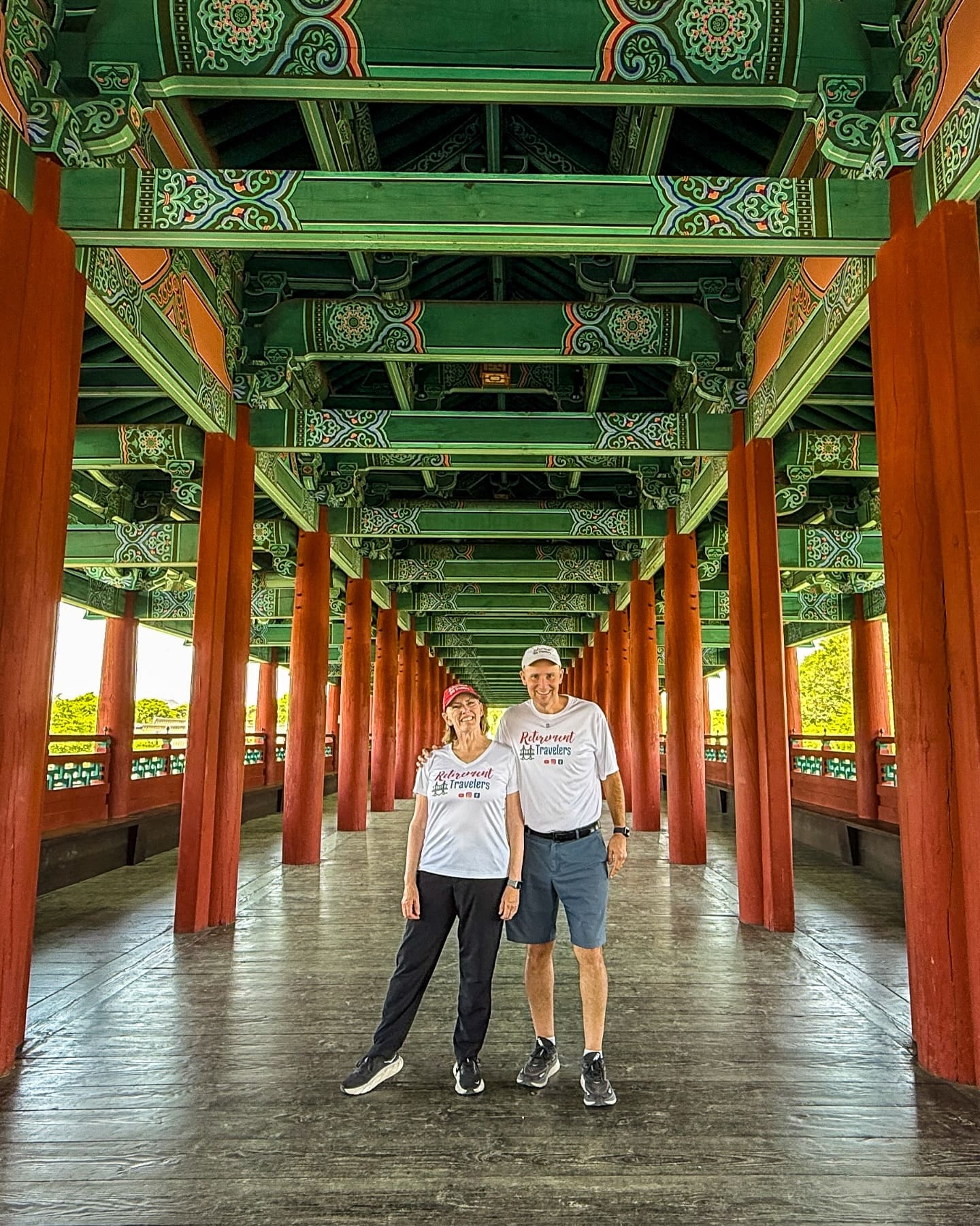 We rolled into Gyeongju on a zippy high-speed train and realized that this place is like walking through a history book that forgot it was supposed to be boring. They call it Korea’s “museum without walls,” and we couldn’t agree more. Our favorite stop? The stunning Woljeonggyo Bridge — painted dragons above, river below, and us smack in the middle of this fabulous city wondering how we could rearrange our schedule for a longer stay. Our hearts were hitching a ride back to the 7th century, but unfortunately, the next train was scheduled to take us to the next amazing Korean city. We’ll be back, no doubt! We love it so!
#korea #gyeongju #retirementtravelers