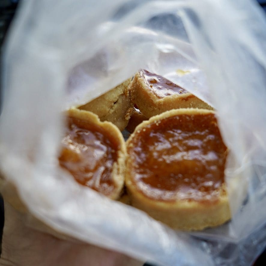 cheese pastries in a bag