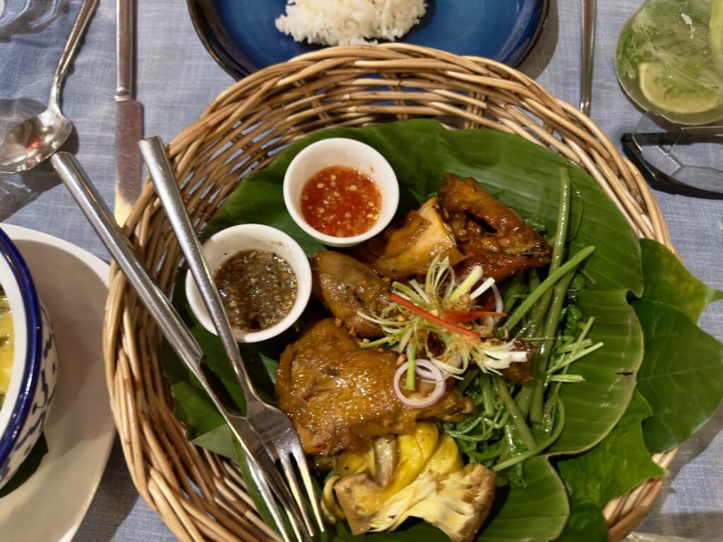 cambodian food on a plate