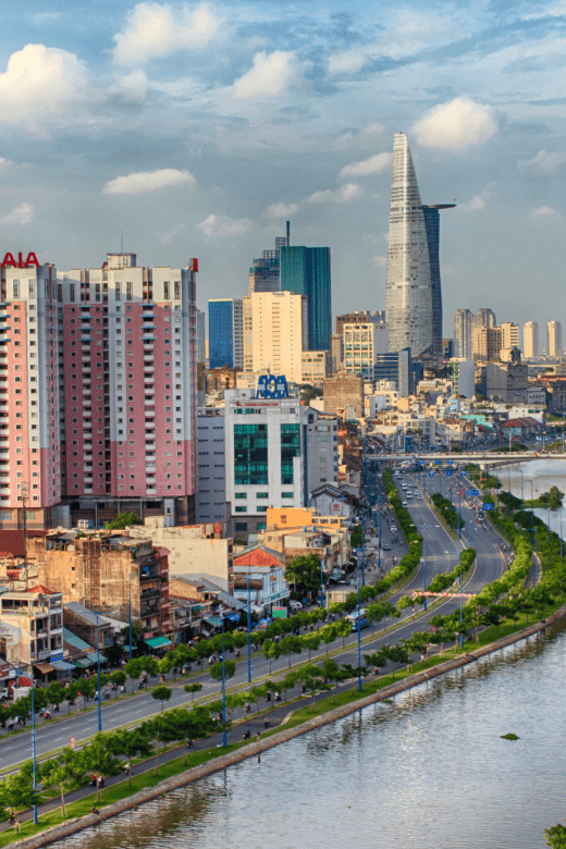 photo of Ho Chi Minh City skyline with river