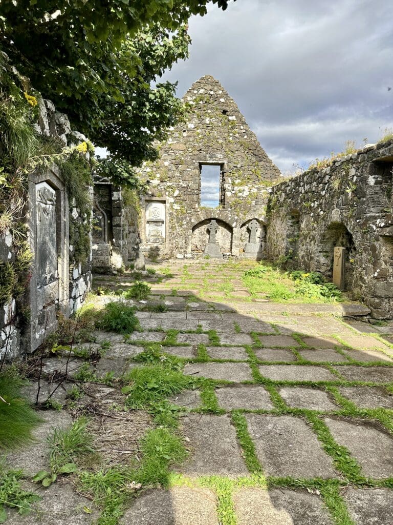 Old remains of a church on the Isle of Skye
