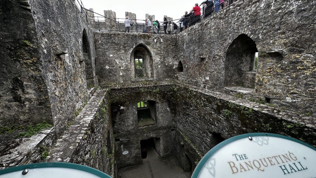 Inside look of Blarney Castle in Ireland