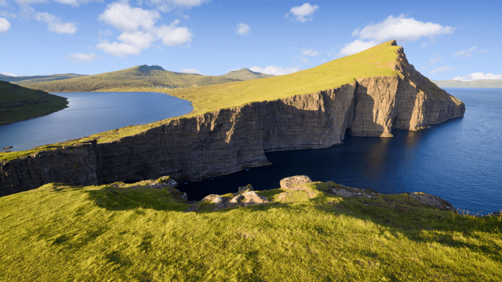 Sorvagsvatn Lake view in the Faroe Islands