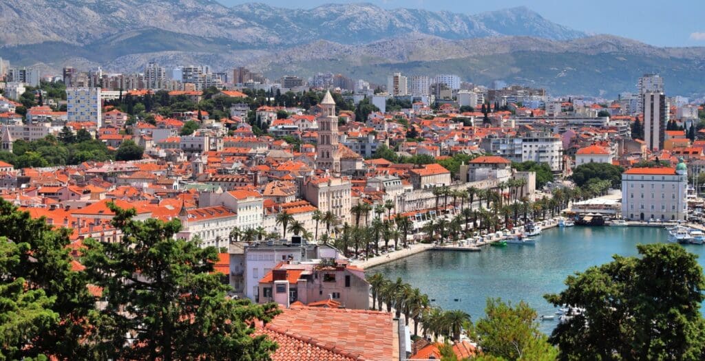 Split Croatia aerial view