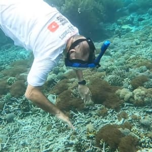 john snorkeling in raja ampat indonesia
