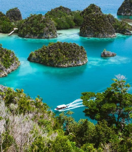 islands of raja ampat in indonesia