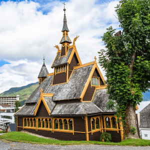 St Olaf's church in Balestrand, Norway
