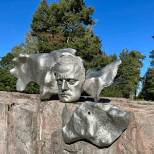 Sculpture at the Sibelius Monument in Helsinki