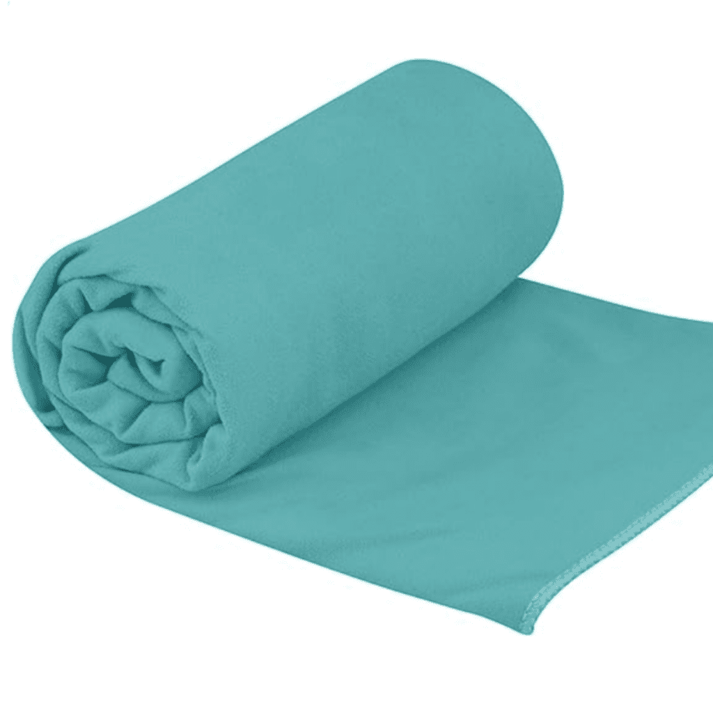 blue travel towel
