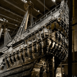 Restored ship at Vasa Museum in Stockholm