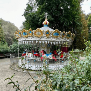 carousel in a city park in Vilnius