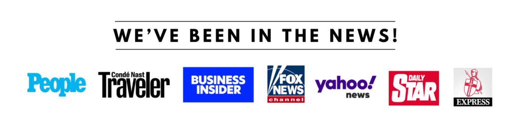 We've been in the news! People, Conte Nast, Business Insider, Fox News Channel, Yahoo! News, Daily Star, Daily Express
