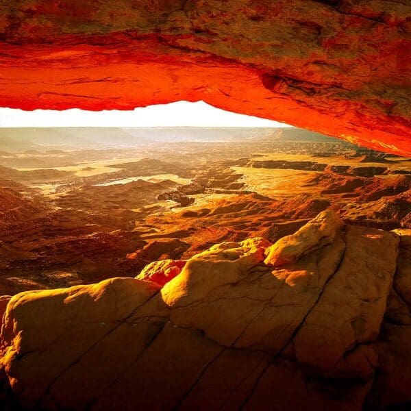 rock arch near moab utah