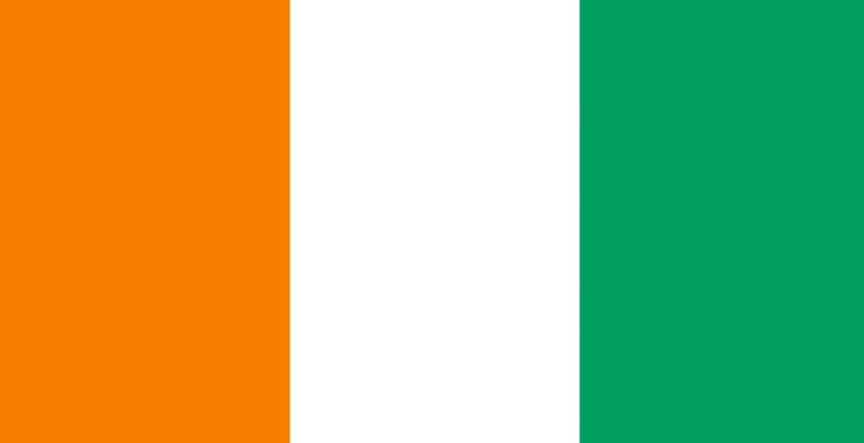 Orange, white, and green flag of Ivory Coast