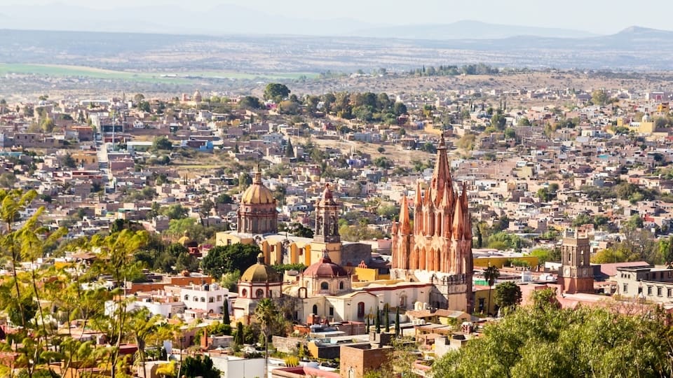 A view from El Mirador of the city of San Miguel de Allende.