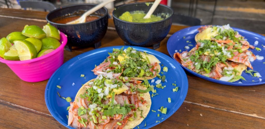 tacos al pastor at El Vilsito.