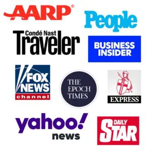 Logos of the national media that have featured our channel and site.