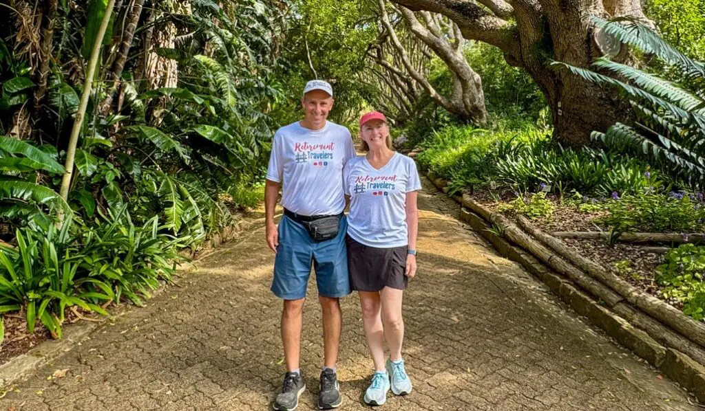 john and bev in botanical gardens