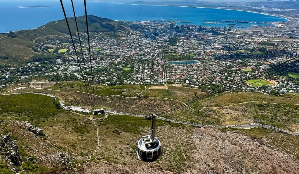 view of Cape Town from Table Mountain