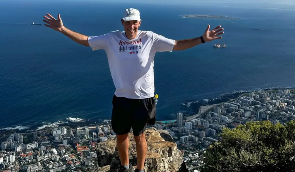 john at the top of Lion's head