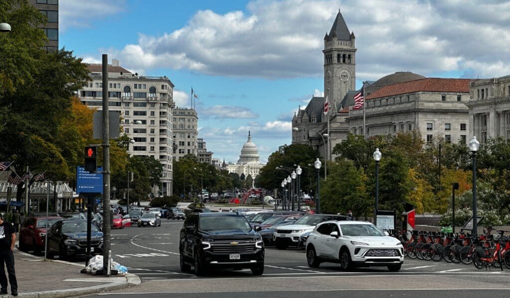 city street in Washington DC