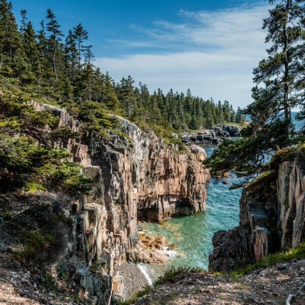 rocky coastline in acadia national park