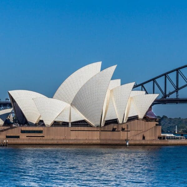 sydney opera house and sydney harbour bridge