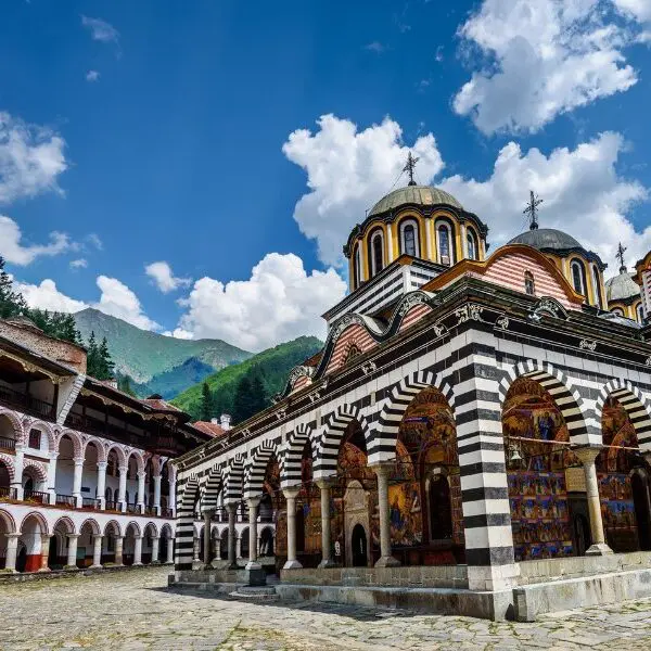 colorful mosque in Bulgaria