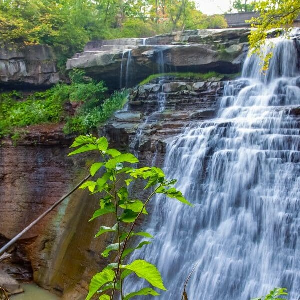 waterfall in cuyahoga valley national park in ohio