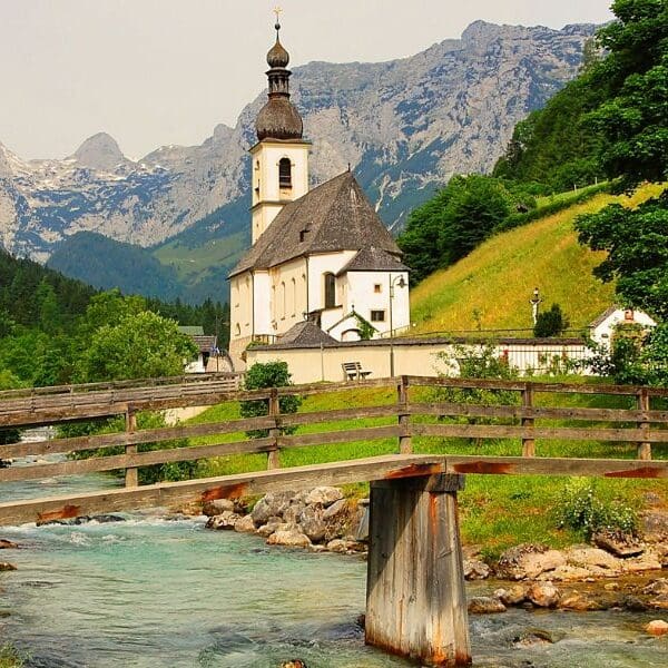 church in the mountains of germany