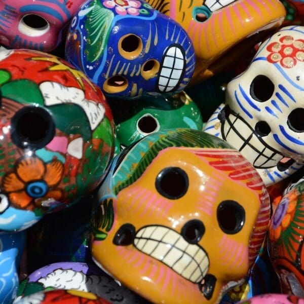 colorful masks in mexico