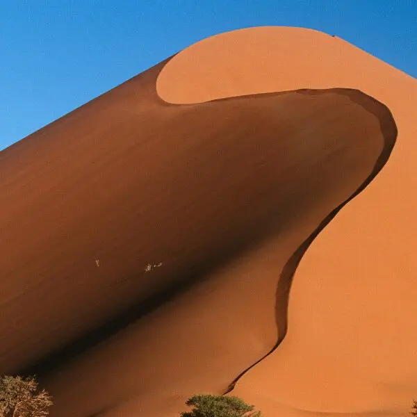 giant sand dune in namibia