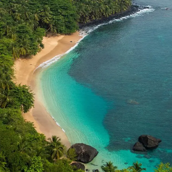 banana beach on sao tome and principe