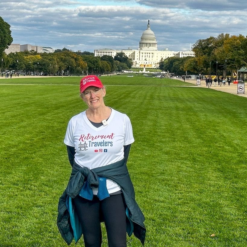 Bev standing in front of US Capital Building