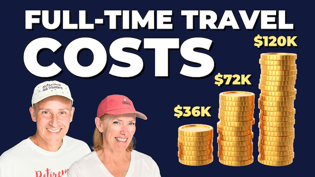 A thumbnail with title of full-time travel costs